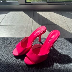Jeffrey Campbell Hot Pink Open-Toe Heels